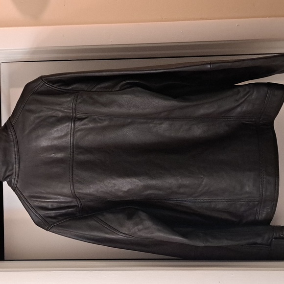 Rodd&Gunn  Cromwell Mens Deep Brown  Chocolate Brown Soft Leather Jacket EUC szL - Picture 8 of 12